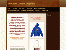 Tablet Screenshot of framheimshepherds.com